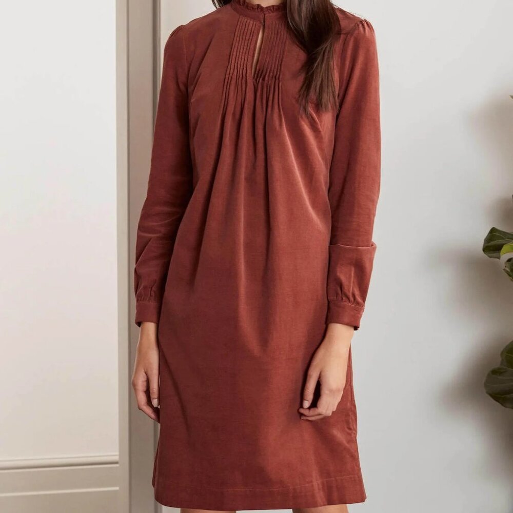 Boden Cornelia Cord Dress - Red Oak - US 4